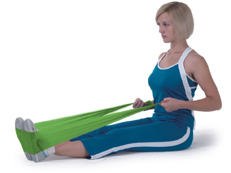 Fascia Elastica Cando Per Esercizi – 5 Piedi, Resistenza Leggera, Gialla, Senza Lattice - Foto 4